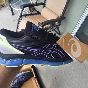 Size 10.5 - Asics Gel Quantum 360 VIII - Black Blue Project with Neon
